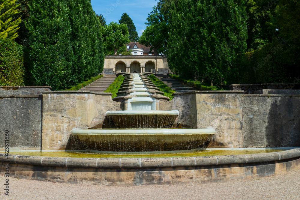 Brunnen Arcade im öffentlichen Wasserparadies in Baden-Baden
