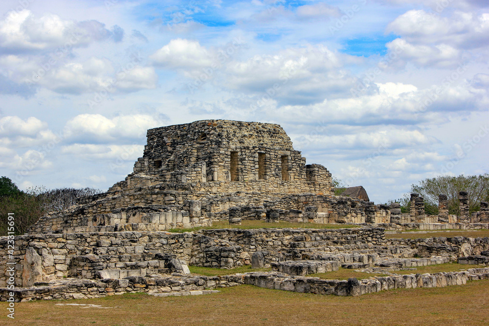 Mayan Ruins at Mayapan in Mexico