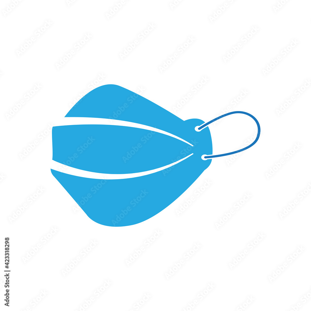 Face shield icon design template vector illustration Face shield icon design template vector illustration