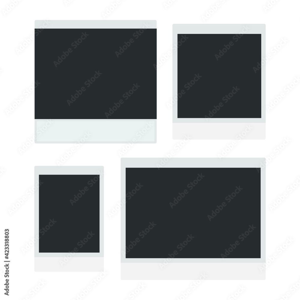Polaroid photo blank frame illustration. Polaroid photo blank frame illustration.