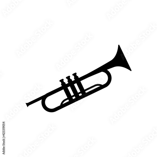 Trumpet icon design template vector illustration