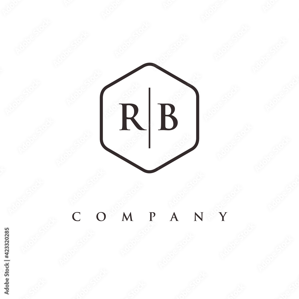 initial RB logo design vector initial RB logo design vector