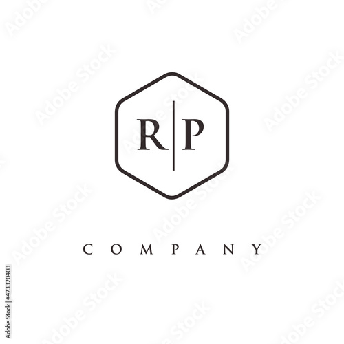 initial RP logo design vector © anakema82