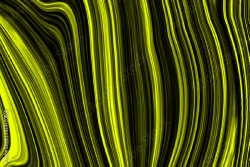 Greenish yellow abstract liquid background