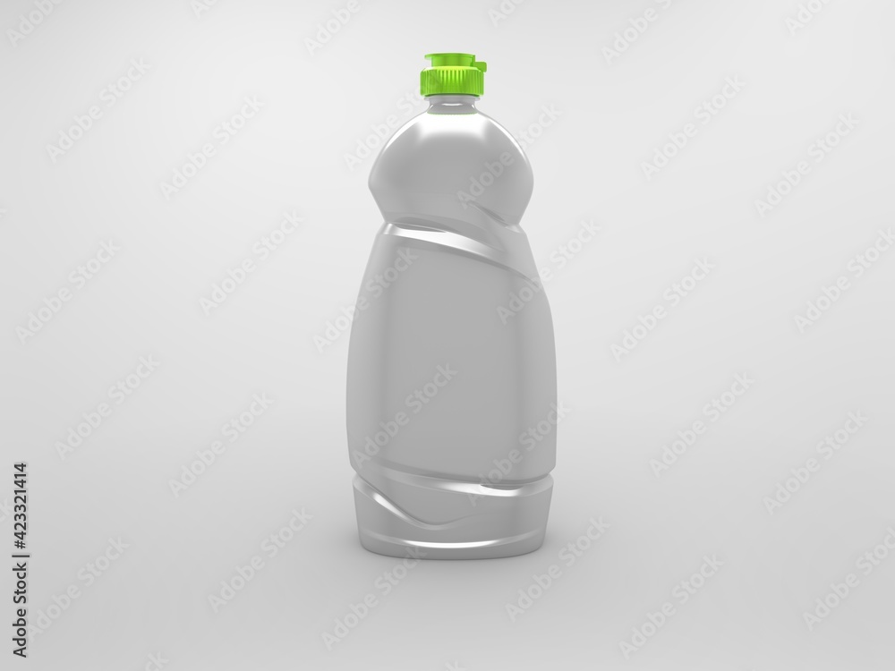 Naklejka premium plastic bottle of dish washing liquid