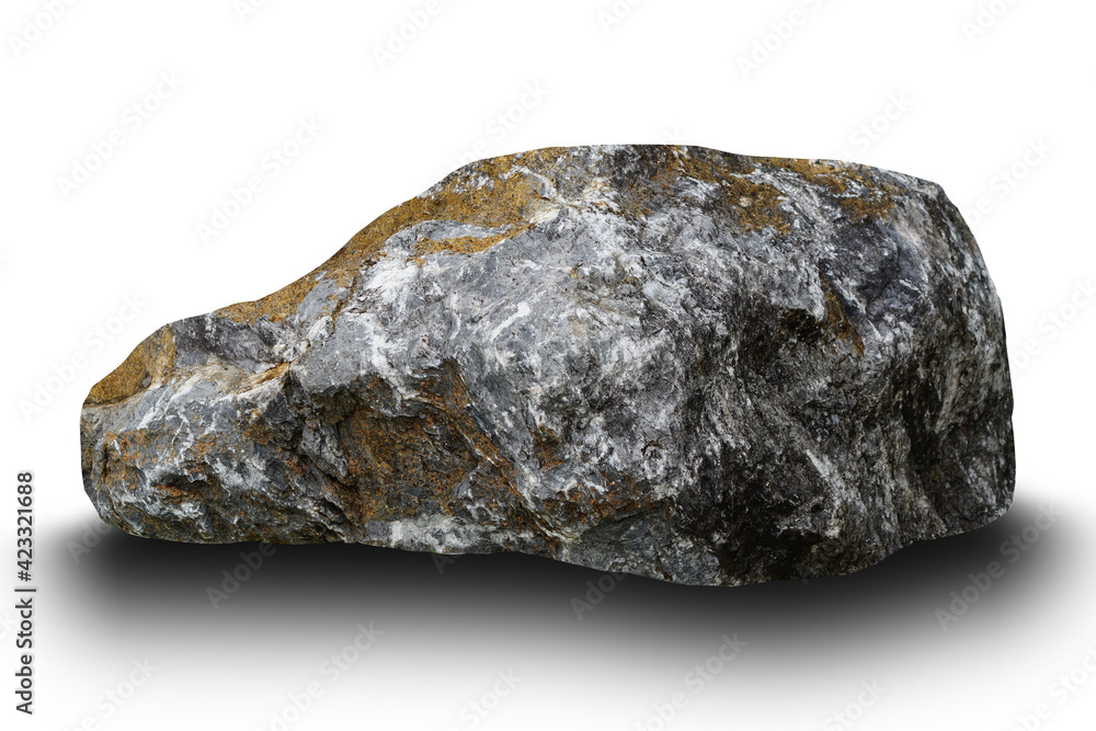 Obraz premium stones white background, Clipping path