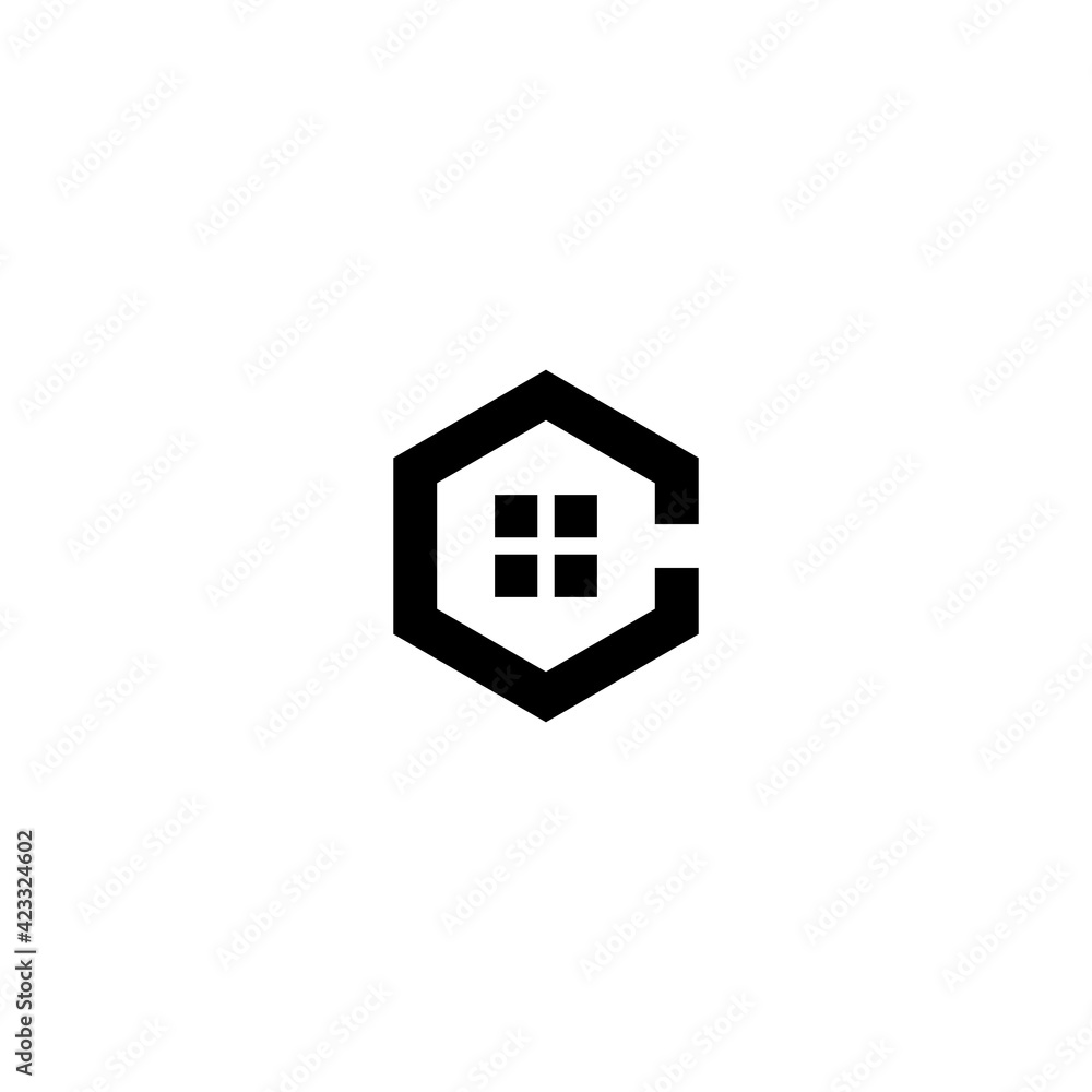 C Abstract logo template design