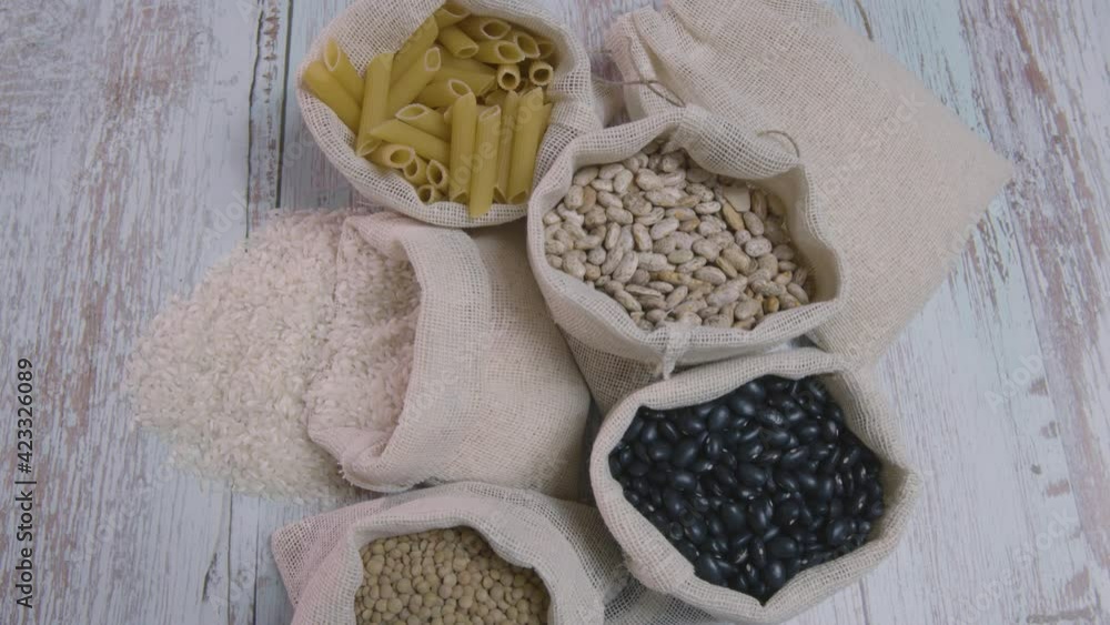 Granos y alimentos a granel comida saludable