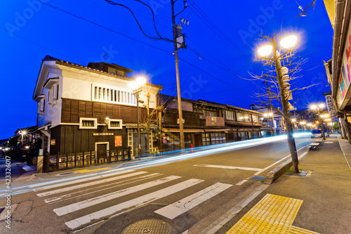 Sanmachi Suji is old town area of Takayama, Gifu, Japan. photo