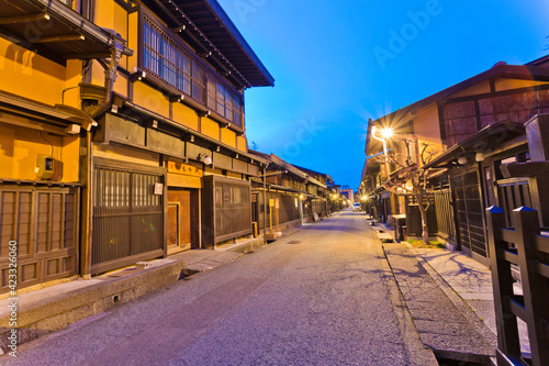 Sanmachi Suji is old town area of Takayama, Gifu, Japan.
