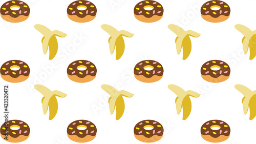 banana and donut.  Erotic concept © Victoria