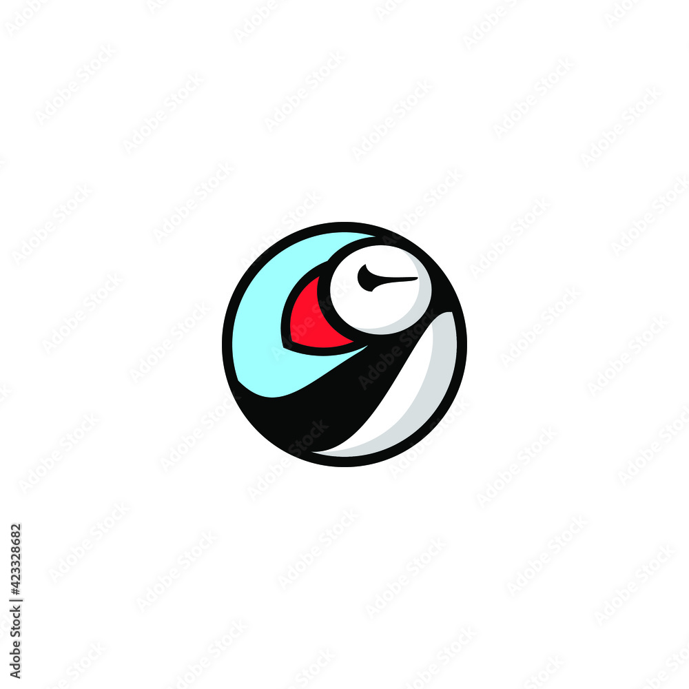 Puffin Bird Logo Animal Symbol Vector Graphic Art 
Business Company Template Logotype Sign Element Emblem Design Art Icon