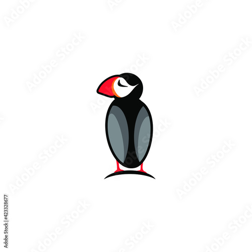 Puffin Bird Logo Animal Symbol Vector Graphic Art 
Business Company Template Logotype Sign Element Emblem Design Art Icon