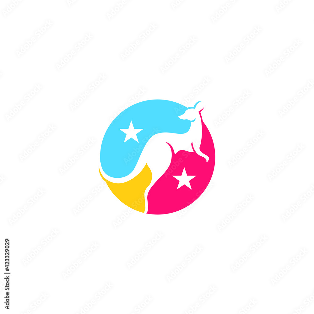 kangaroo icon logo designs vector illustration kangaroo icon logo designs vector illustration