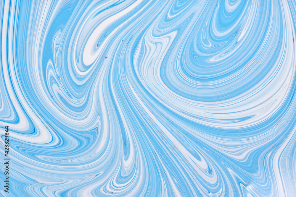 Fototapeta premium Close-up abstract blue shapes curves