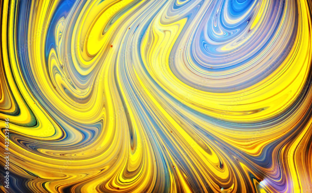 Close-up abstract colorful shapes curves Close-up abstract colorful shapes curves