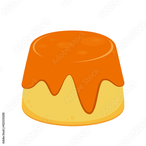 Pudding vector. symbol. pudding logo design.