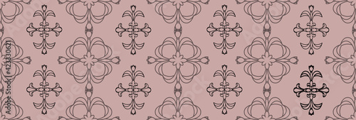 Ornamental decor for wallpaper. Modern fashion ornament