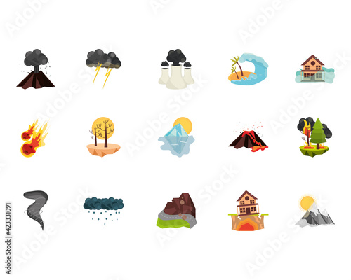 natural disaster icons