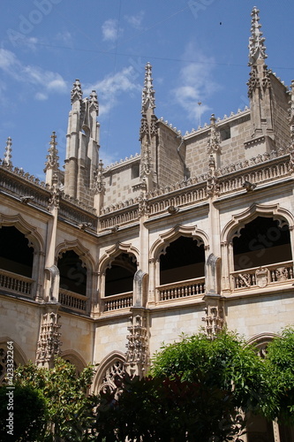 Detail of the upper cloister of the Monasterio de San Juan de los Reyes in Toledo Spain