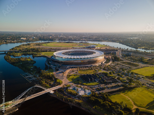 Perth City Skyline at sunrise