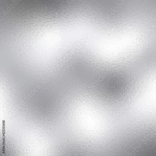 Shiny silver foil texture background, vector illustration