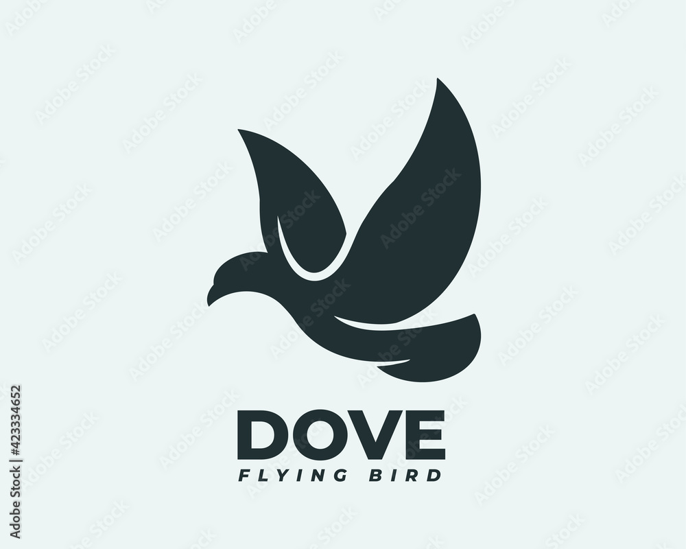 simple dove bird fly illustration logo icon symbol design inspiration simple dove bird fly illustration logo icon symbol design inspiration