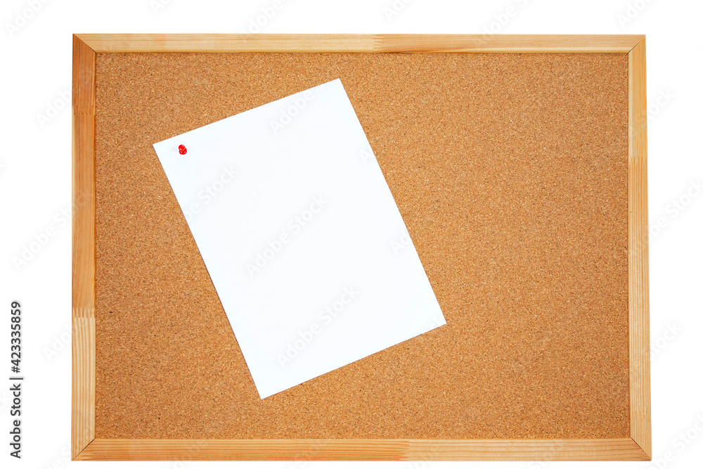 Cork Board With Wood Frame Isolated Abstract Paper Note On Cork Board cork-board-with-wood-frame-isolated-abstract-paper-note-on-cork-board