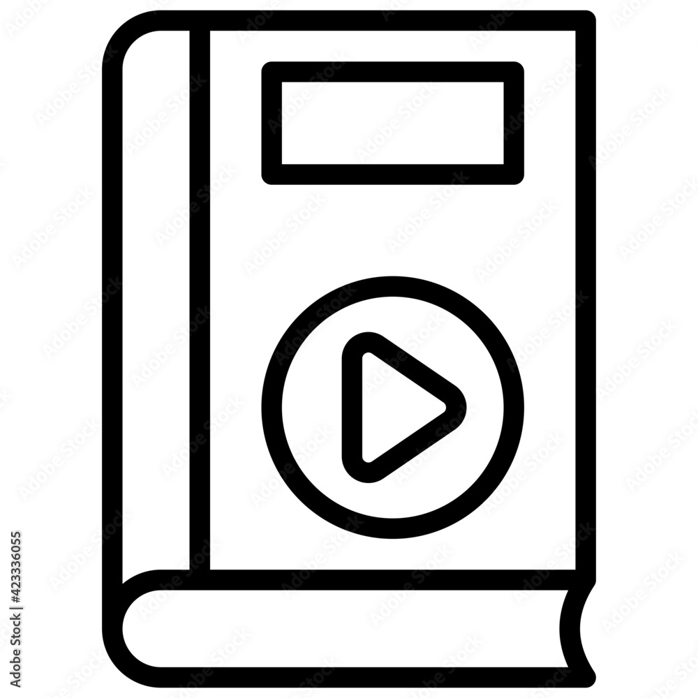 An icon design of audiobook, editable vector An icon design of audiobook, editable vector