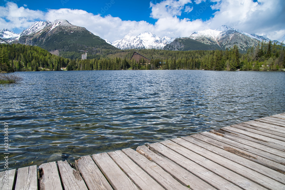 Strbske pleso is the top tourist destination in the High Tatras, Slovakia Strbske pleso is the top tourist destination in the High Tatras, Slovakia