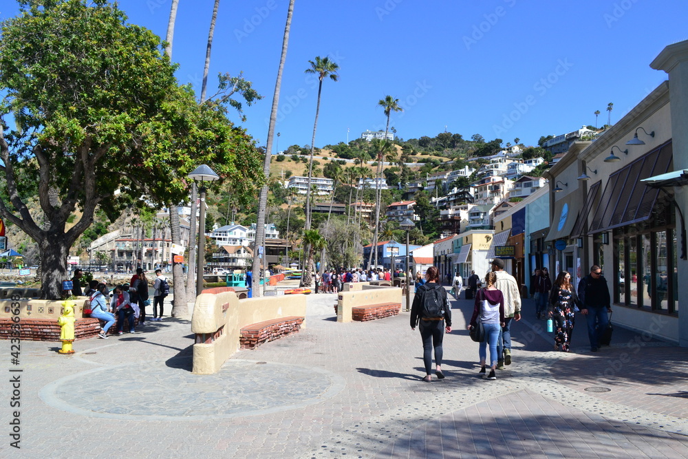 Avalon one of two towns on Catalina Island located off the Southern California coast
