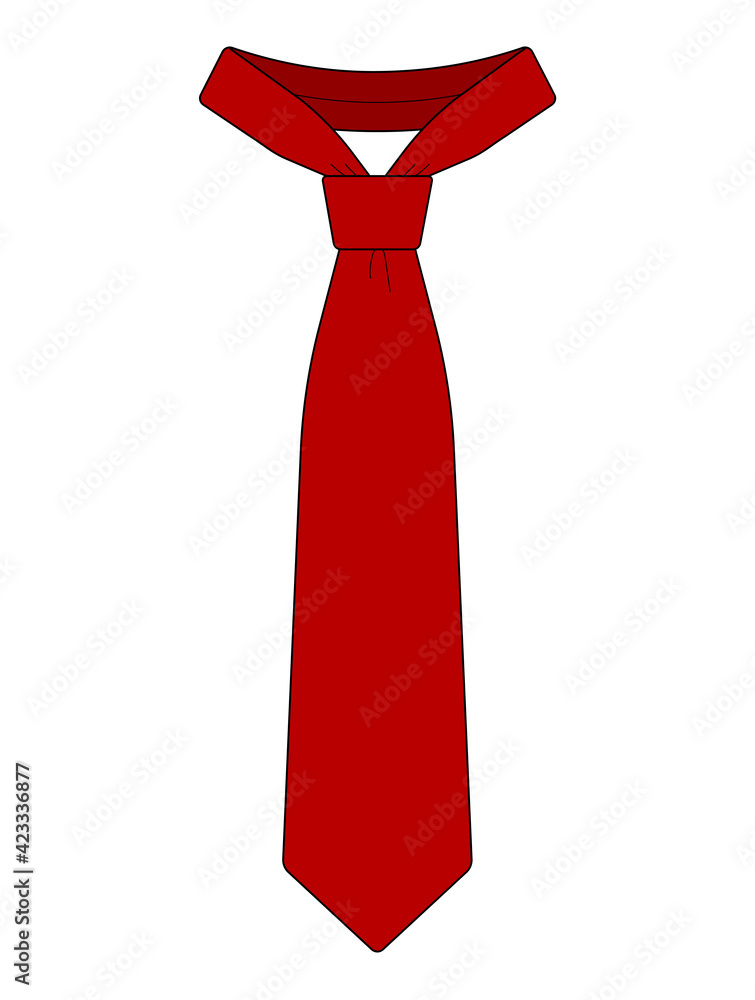 Men’s necktie template vector illustration Men’s necktie template vector illustration