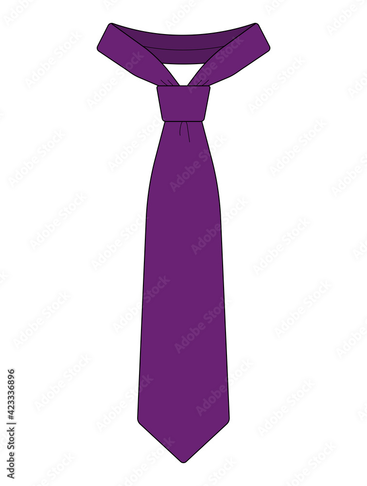 Men’s necktie template vector illustration Men’s necktie template vector illustration