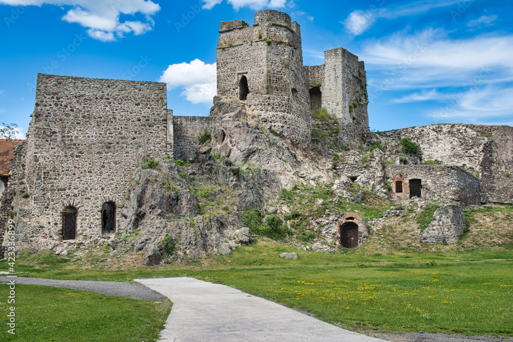 Medieval ruins of the Levice castle,  Slovakia