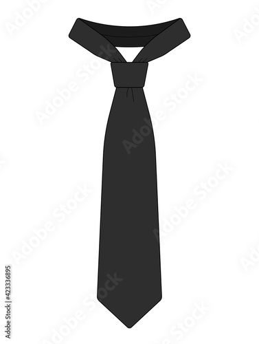Men’s necktie template vector illustration