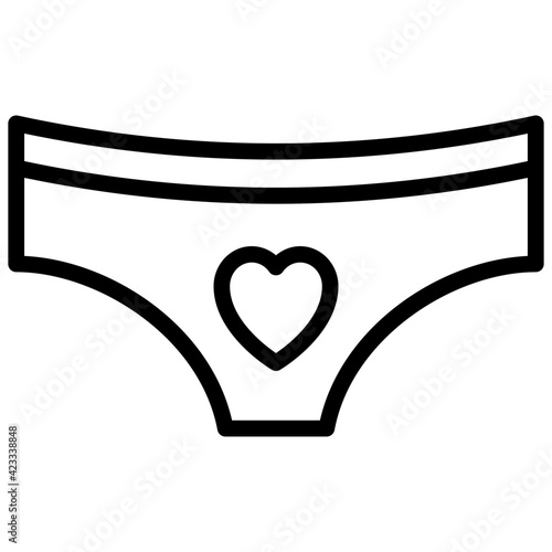 An undergarment clothing accessory, icon of pentie