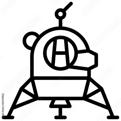 linear vector design of lander icon