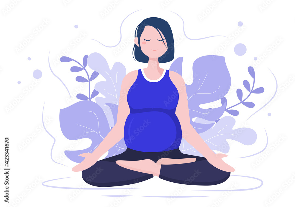 Yoga Balancing Poses Vector Illustration Stock Vector