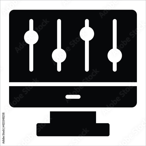 controller glyph modern illustration