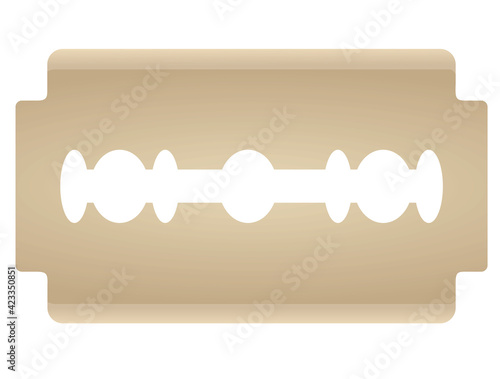 Razor steel shaver. vector illustration