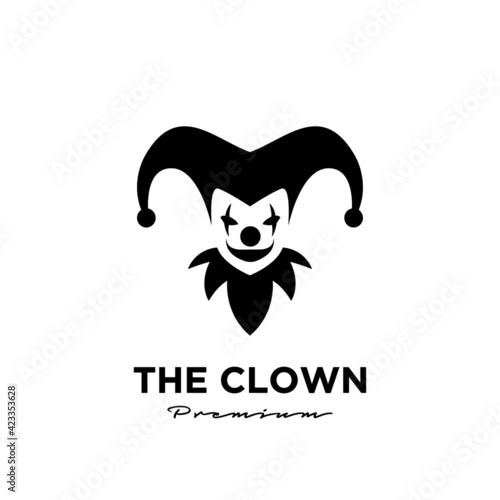 clown / joker logo icon design vector illustration