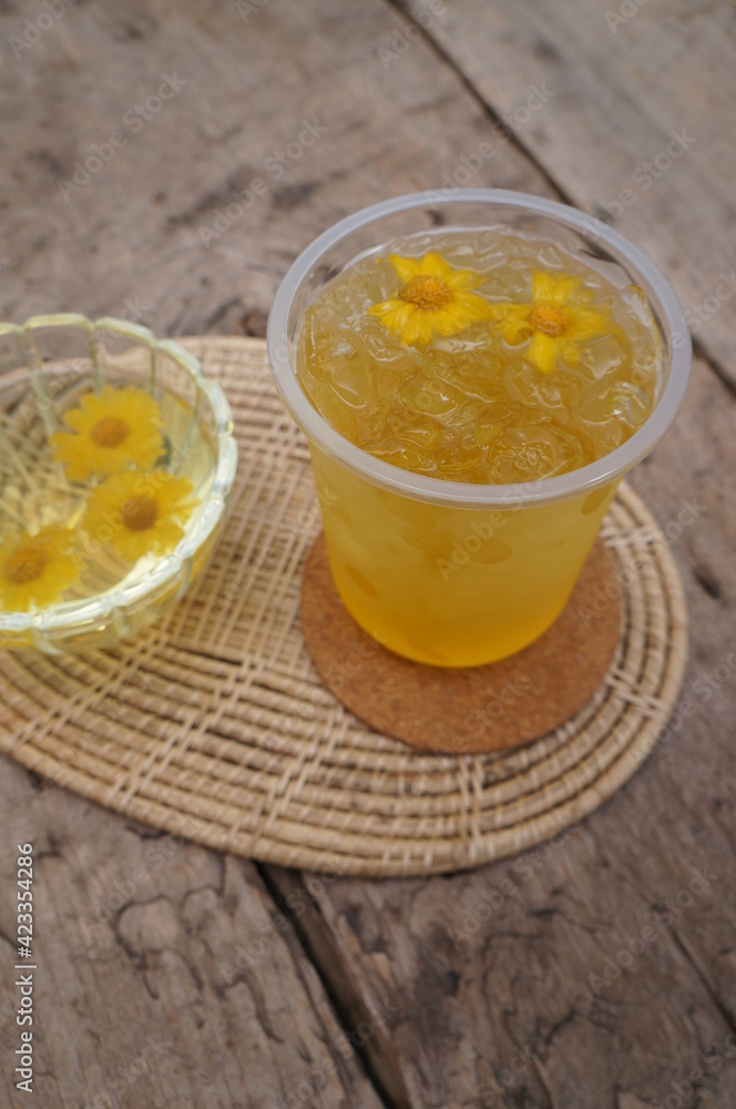 Chrysanthemum tea, refreshing cold and Hot herbal drink. Chrysanthemum tea, refreshing cold and Hot herbal drink.