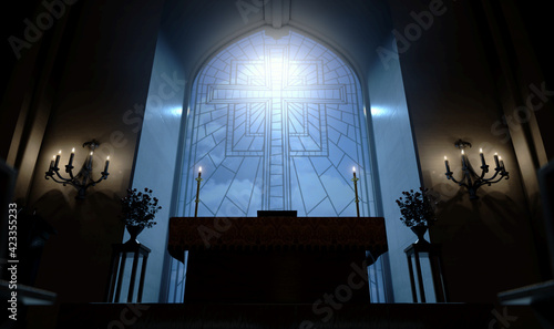 Fotografie, Tablou Church Altar