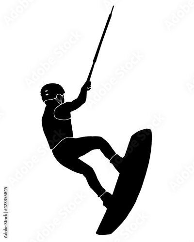 Sportsman on the water board