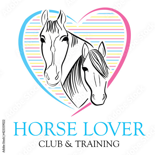 Horse head vector illustration, good for horse traning, club, and health care