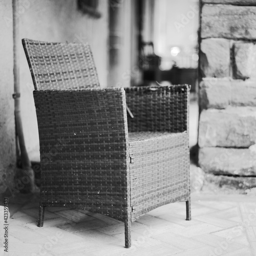 alley in the picturesque Provencal village Grimaud, France