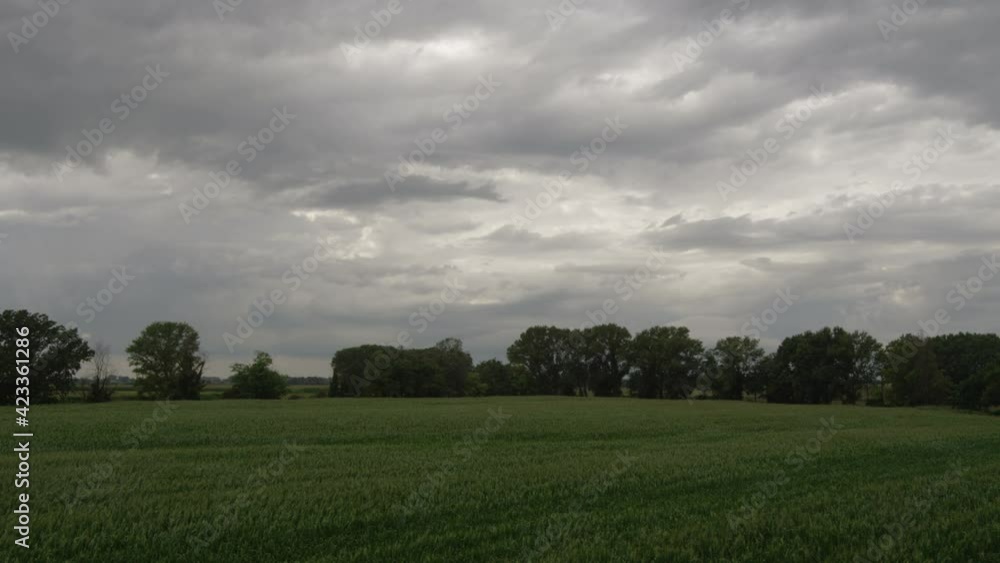 Cloudy sky timelapse over italian countryside land Cloudy sky timelapse over italian countryside land