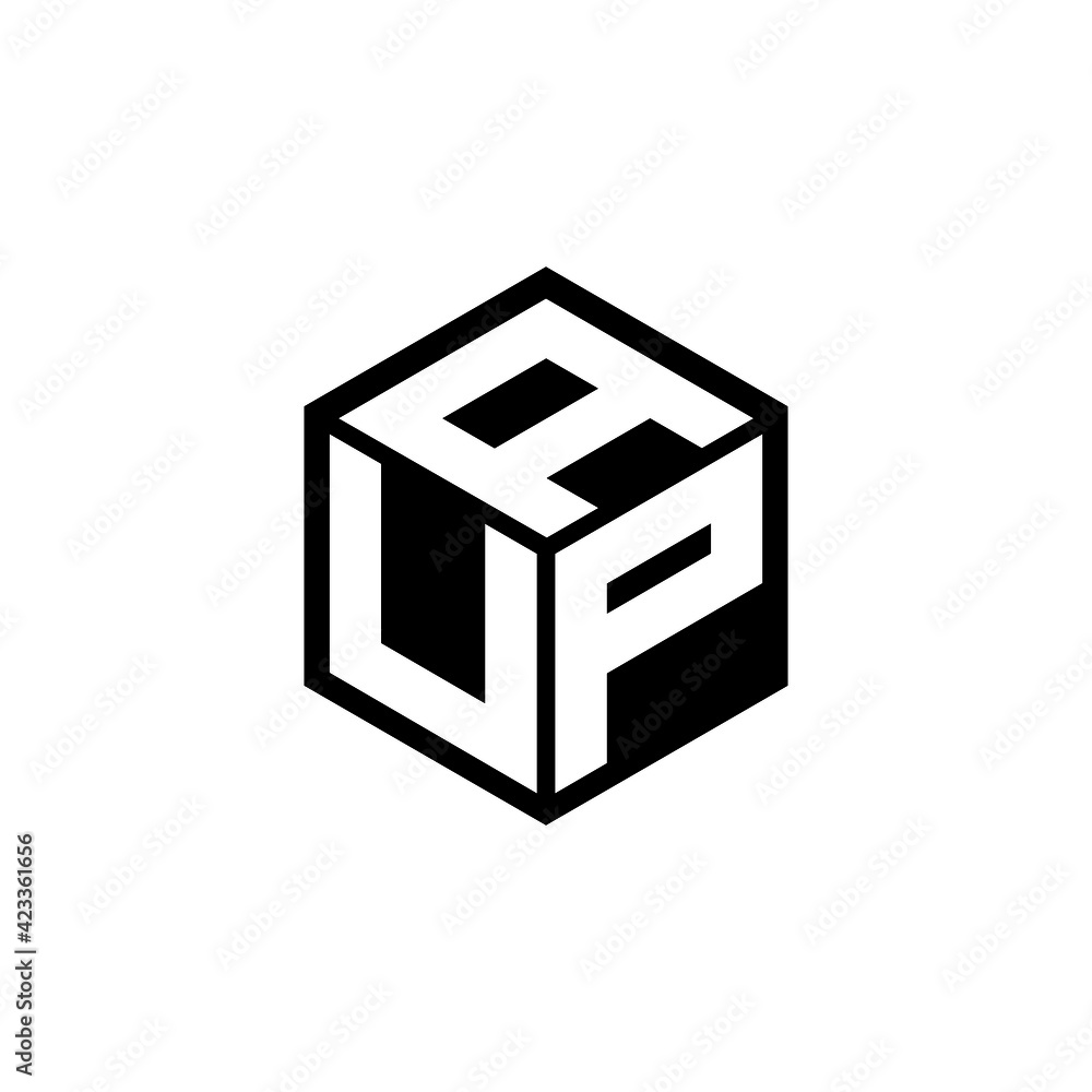 UPA letter logo design with white background in illustrator, cube logo, vector logo, modern alphabet font overlap style. calligraphy designs for logo, Poster, Invitation, etc.	 - obrazy, fototapety, plakaty 