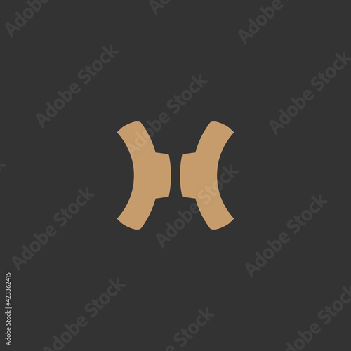  Western saloon door flat icon. Simple style retro bar symbol. Logo design element. T-shirt printing. eps10. Vector for sticker.