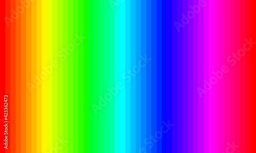 Color palette guide.  RGB color model with intersecting red, green and blue stripe.
